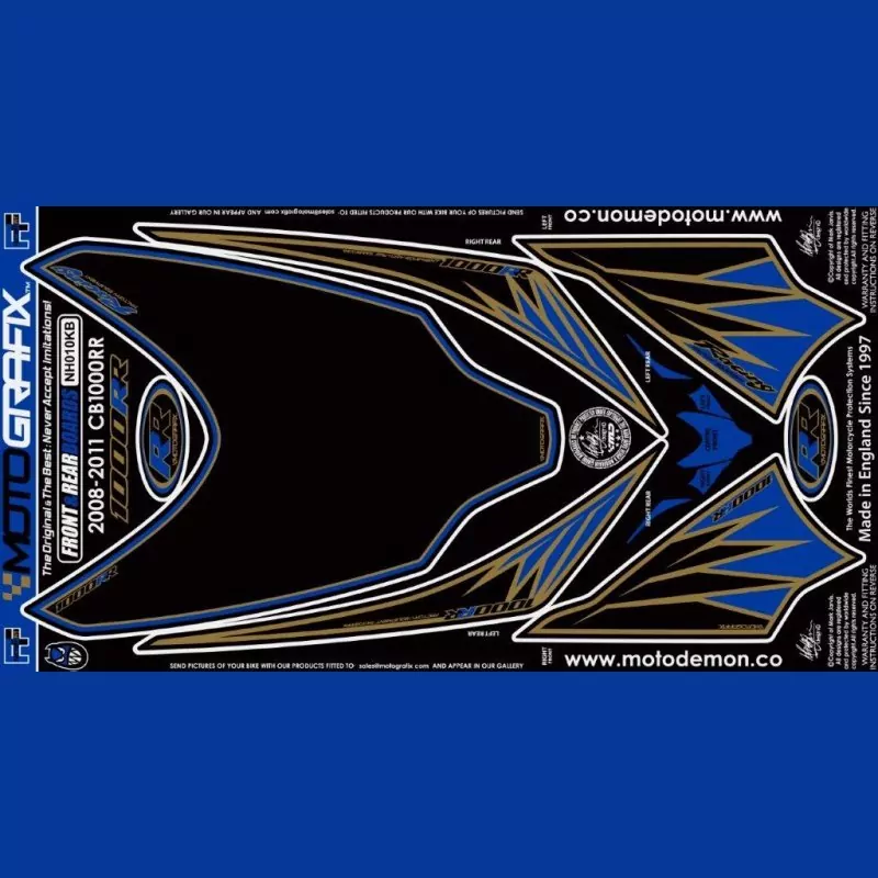 Motografix Steinschlagschutz Set Honda CBR 1000 RR 2008-2011 NH010KB