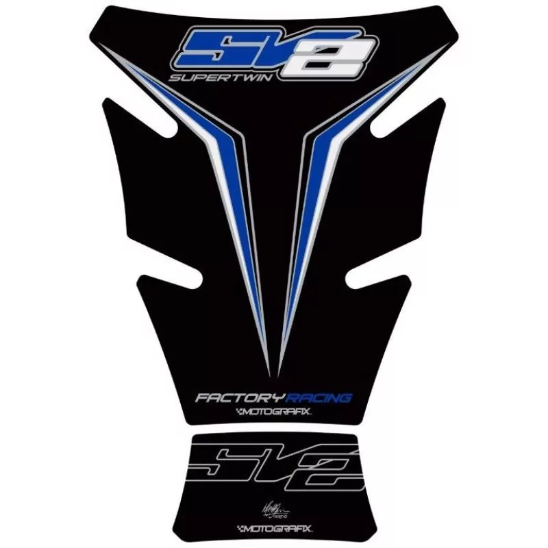 Motografix Suzuki SV 650 / 1000 Super Twin Red 3D Gel Tank Pad Protector TS028KBW