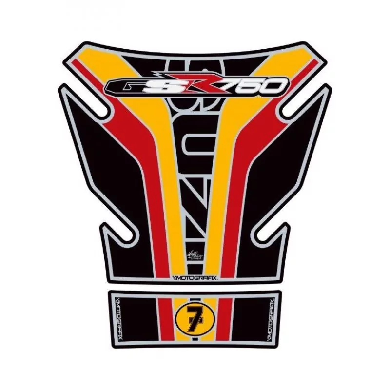 Motografix Suzuki GSR 750 3D Gel Tank Pad Protector TS027HSK