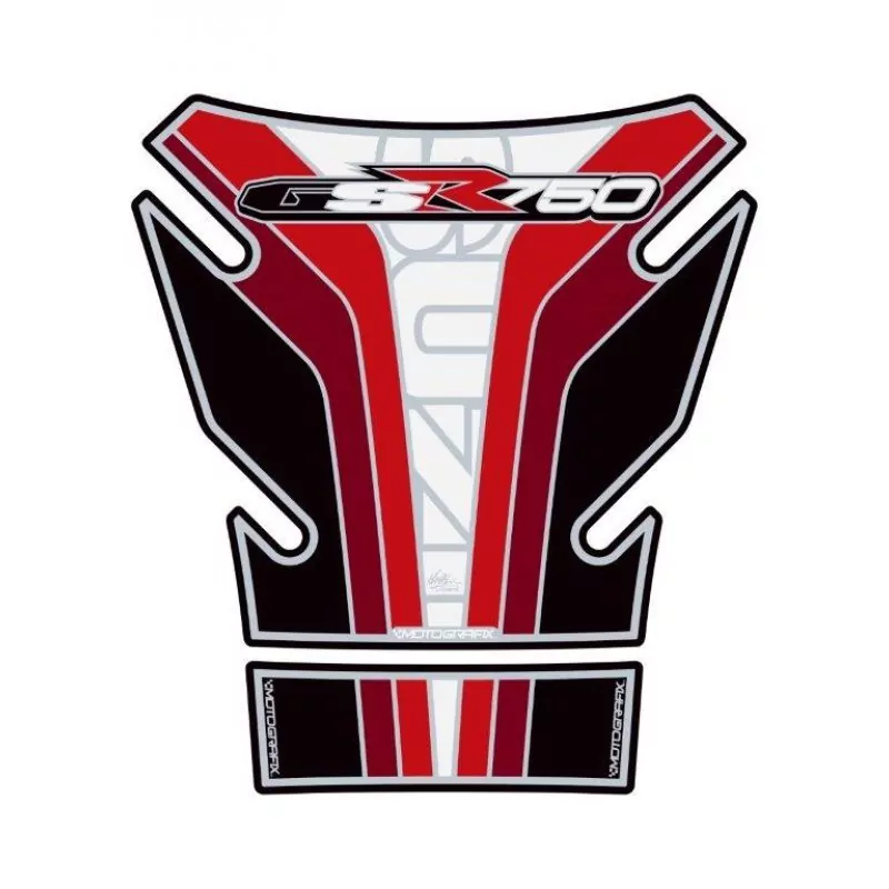 Motografix Suzuki GSR 750 3D Gel Tank Pad Protector TS027RW