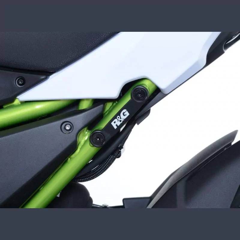 R&G hintere Fußrastenabdeckung Set Kawasaki Z 650 / Ninja 650 2017- / Z 650 RS 2022-