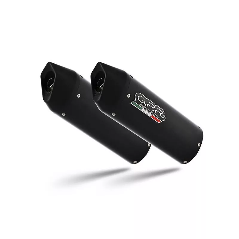 Suzuki Sv 1000 - S 2003-2008, Furore Nero, Dual Homologated legal bolt-on silencers including removable db killers and catalysts