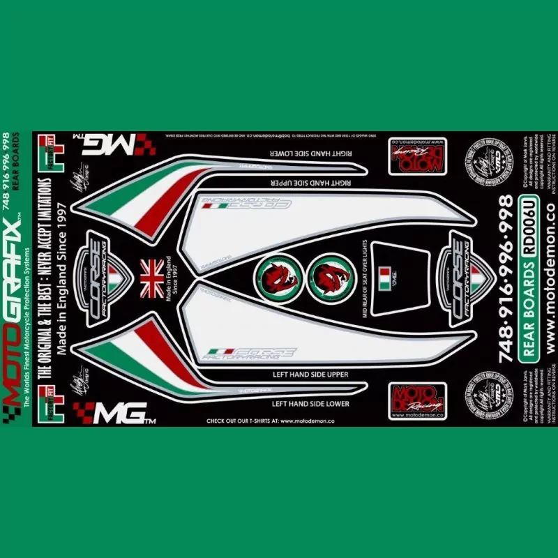 Motografix Steinschlagschutz hinten Ducati 748 / 916 / 996 / 998 RD006U