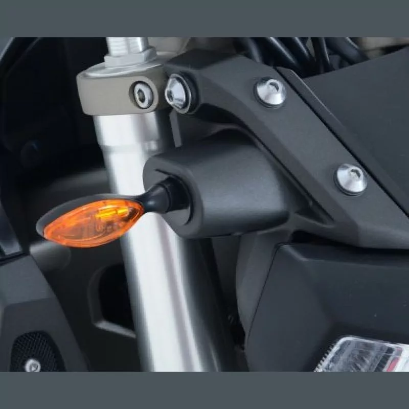 R&G Micro Blinker Adapter Set vorn Yamaha MT-09 / MT-07 / XSR 700 / Tracer 900 / 900 GT