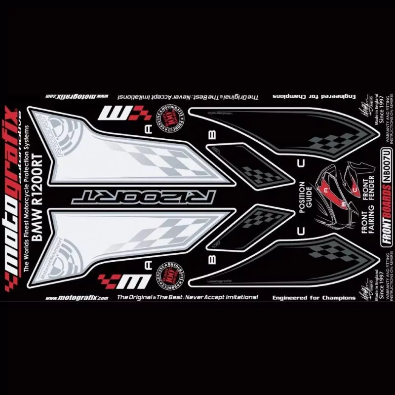 Motografix Steinschlagschutz vorn BMW R 1200 RT 2010-2012 NB007U