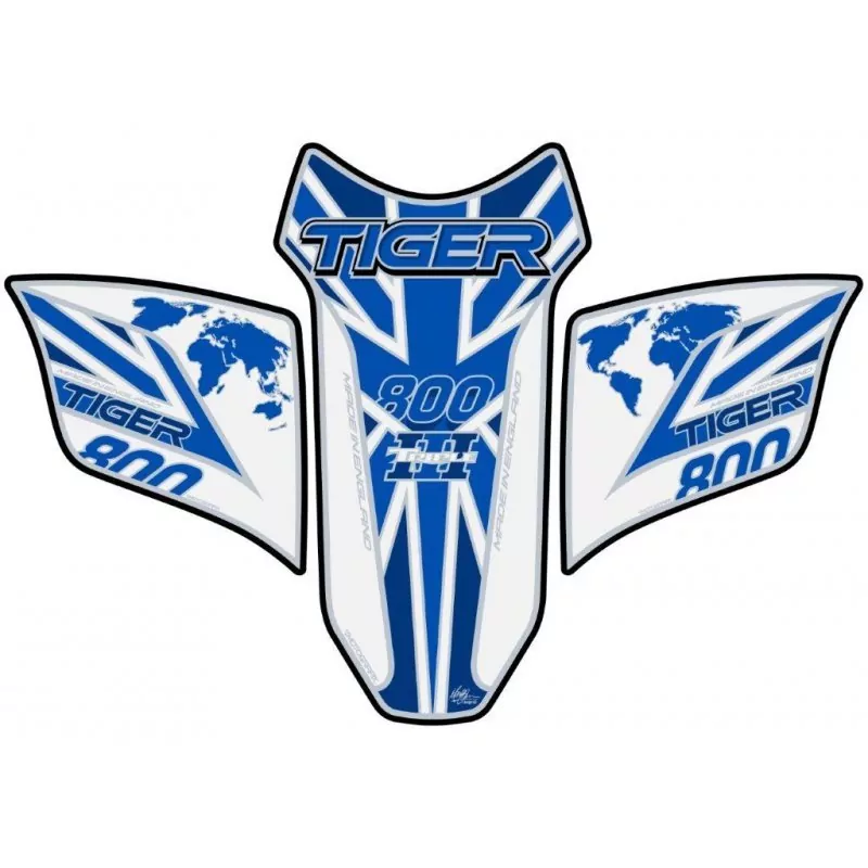 Motografix Triumph Tiger 800 3D Gel Tank Pad Protector TT031WUJ