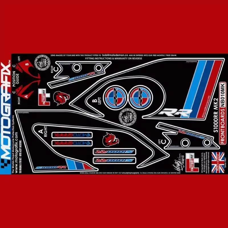 Motografix Steinschlagschutz vorn BMW S 1000 RR 2015-2016 NB010MK