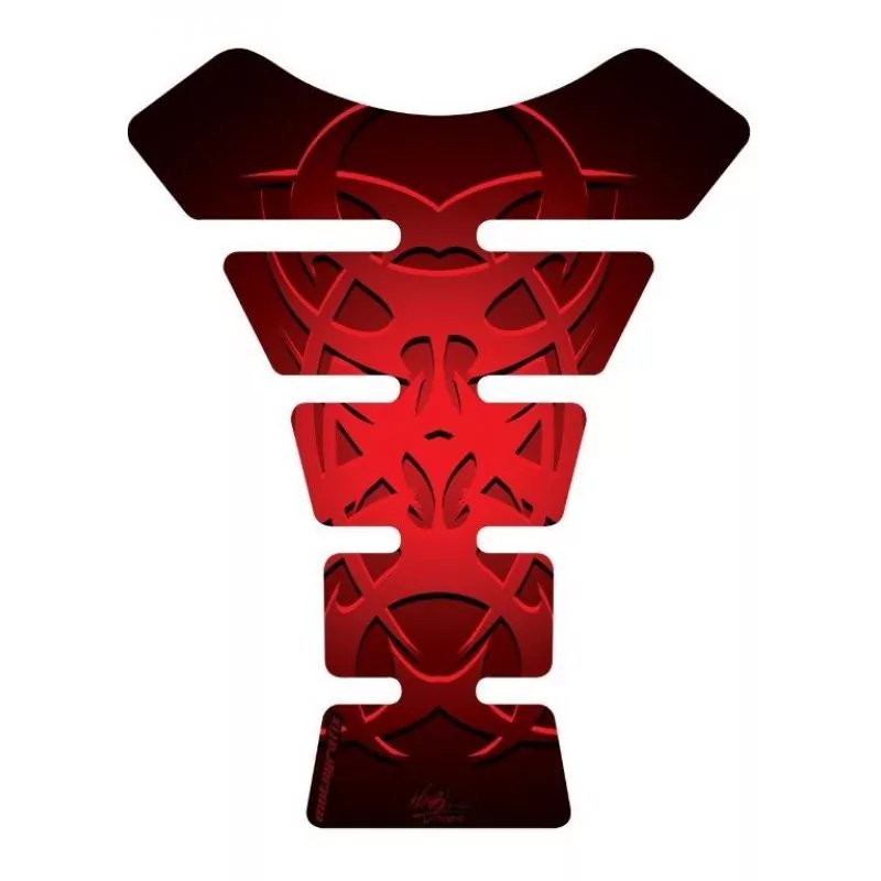 Motografix Celtic Tribal Tattoo Red 3D Gel Tank Pad Protector ST058R