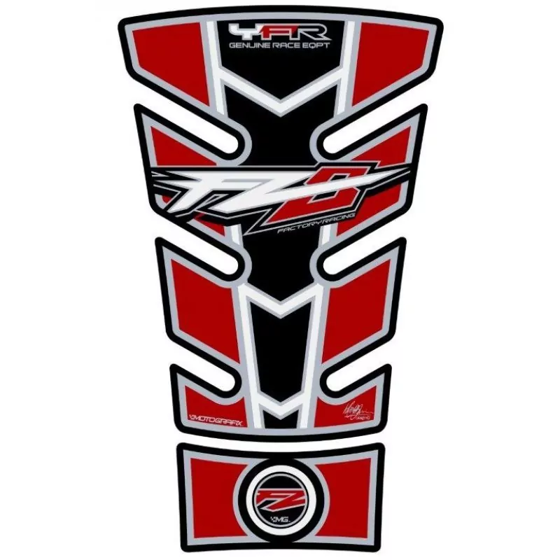 Motografix Yamaha FZ 8 Red 3D Gel Tank Pad Protector TY018R