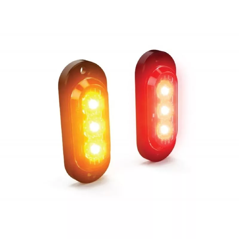 DENALI T3 Modular Switchback Signal Pods | Hinten - Rot / Bernstein