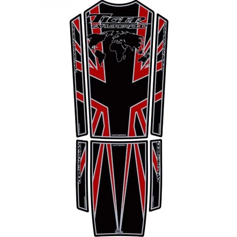Motografix Triumph Tiger Explorer 1200 3D Gel Tank Pad TT019KRA