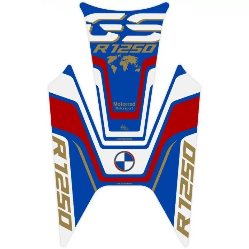 BMW R 1250 GS 2018- Motografix 3D Gel Tank Pad Protector TB037RWBA