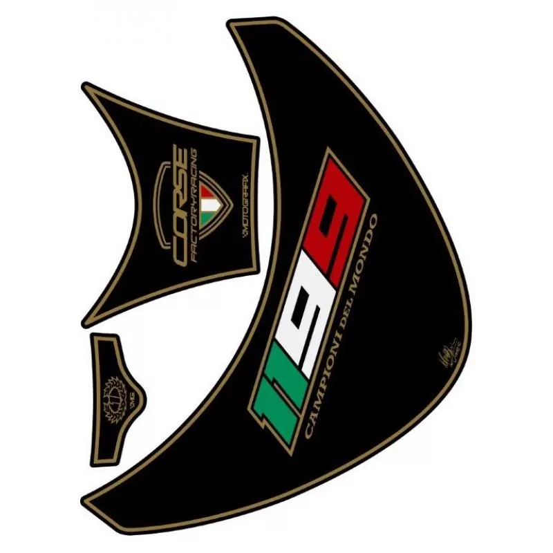 Ducati 1199 Panigale 2012- Motografix 3D Gel Tank Pad Protector TD020KA