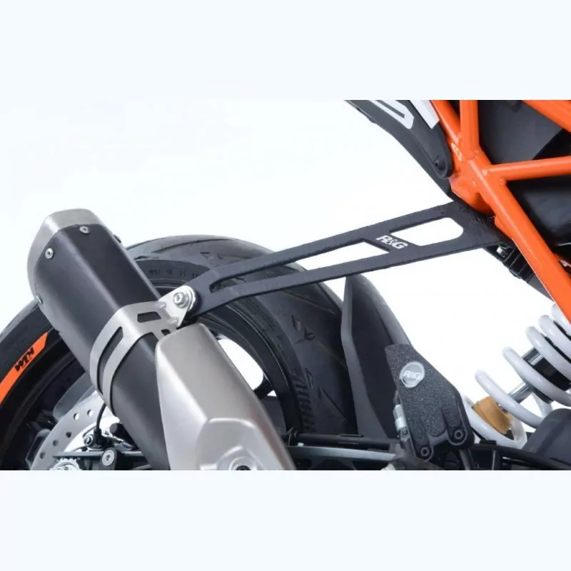 R&G Racing Auspuffhalter BLACK KTM Duke 125 2017-2023