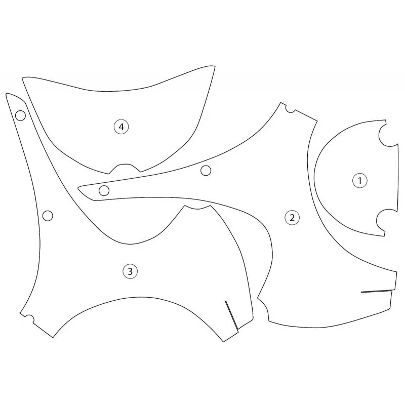 R&G Steinschlagschutz Second Skin für Kawasaki Z 900 RS Cafe 2018-