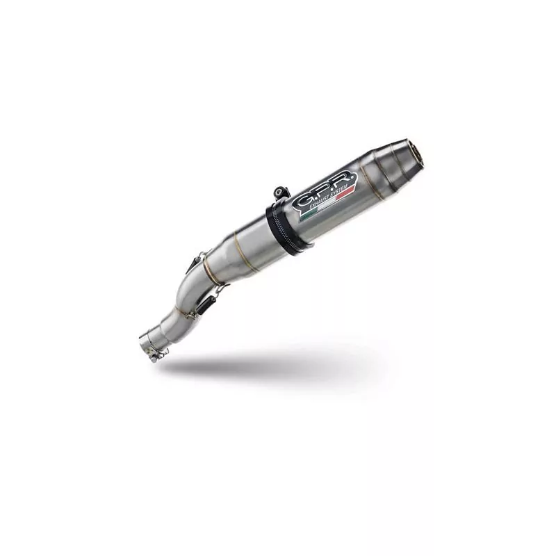 GPR Exhaust für Yamaha Wr 125 X 2009-2014, Deeptone Inox, Homologated legal slip-on exhaust including removable db killer and li