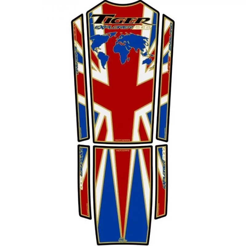 Motografix Triumph Tiger Explorer 1200 3D Gel Tank Pad TT019UJA2