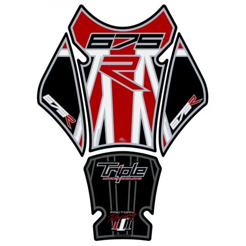 Motografix Triumph Triple 675 R 3D Gel Tank Pad Protector TT021RJ