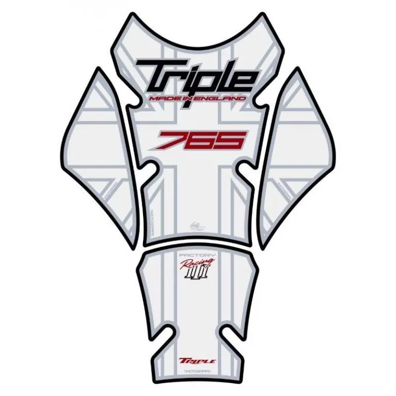 Motografix Triumph Street Triple 765 3D Gel Tank Pad Protector TT032W