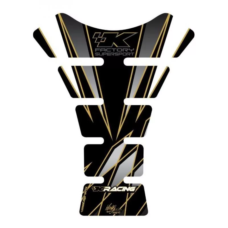 Motografix Kawasaki ZX- 6 / 7 / 10 R 3D Gel Quad Tank Pad Protector TK006KS