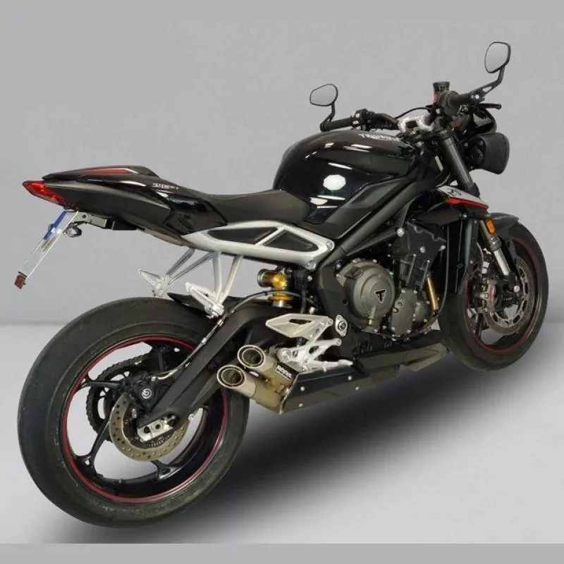 Bodis Duobolico Endschalldämpfer Triumph Street Triple 765 2017-2019