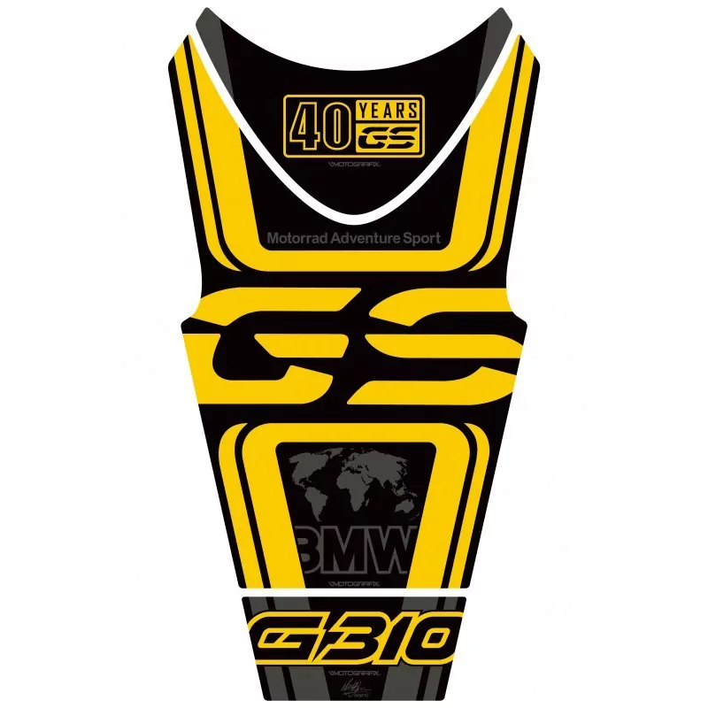 BMW 2021 G310GS 40 Years 3D Gel Motografix Tank Pad Protector TB046AN
