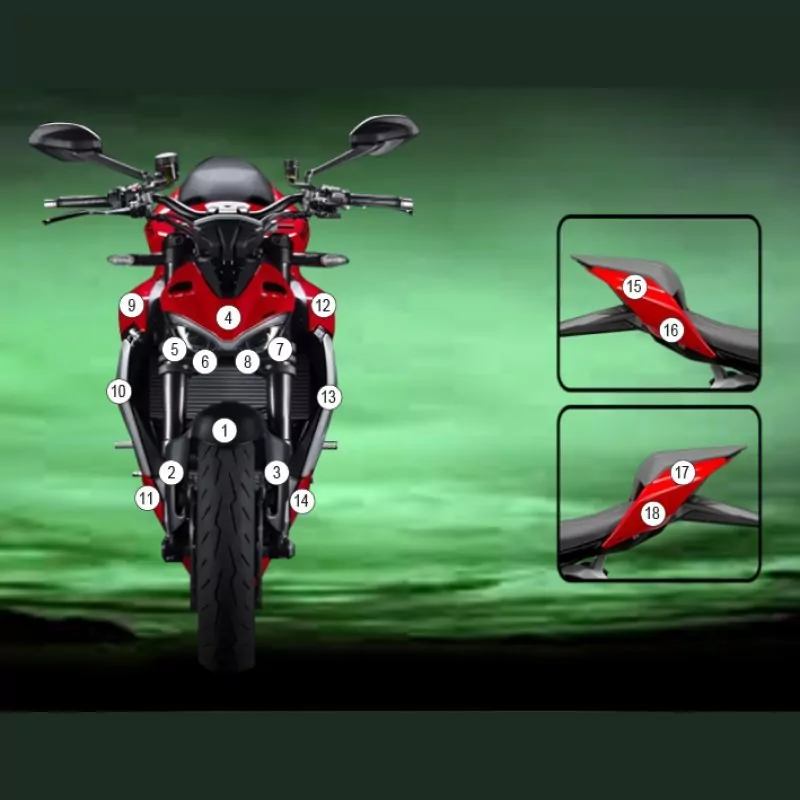 Eazi-Grip Steinschlagschutz Glänzend für Ducati Streetfighter V2 2022-