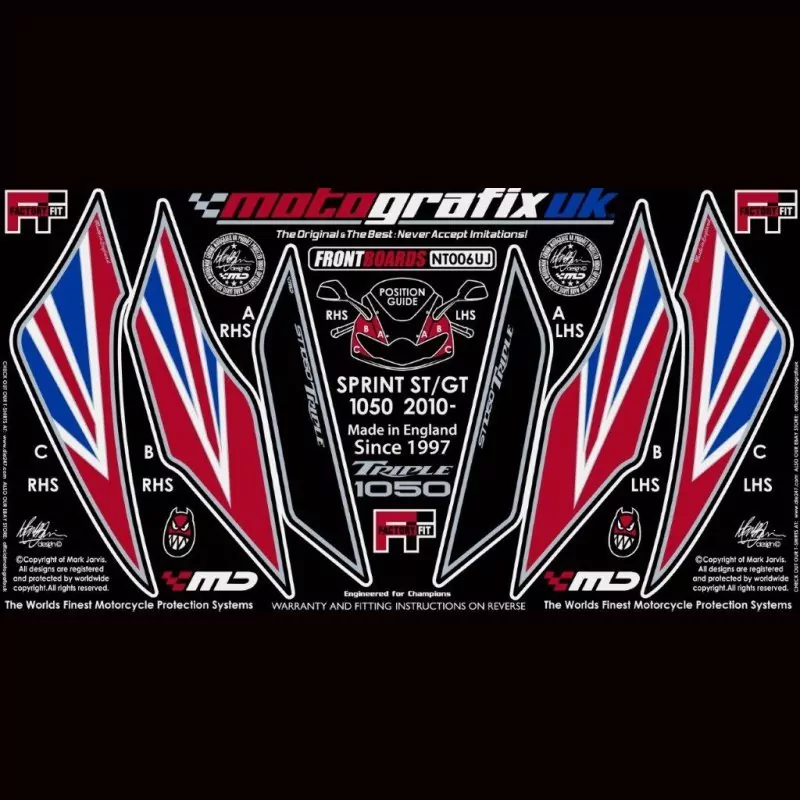 Motografix Steinschlagschutz vorn Triumph Sprint GT 2010- NT006UJ