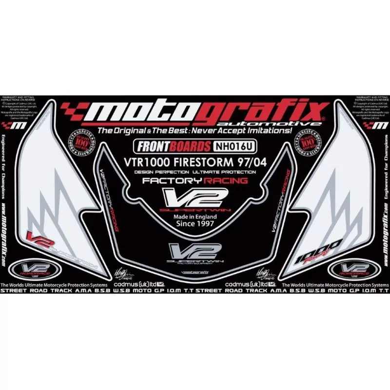 Motografix Steinschlagschutz vorn Honda VTR 1000 Firestorm NH016U