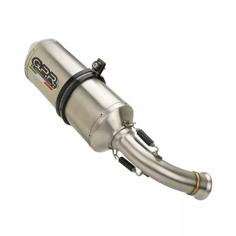 GPR Exhaust für Kawasaki Versys 650 2015-2016, Satinox , Homologated legal full system exhaust, including removable db killer