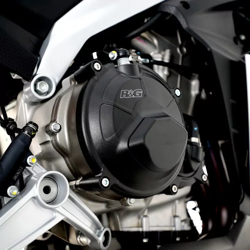 R&G FIM PRO Aluminium rechter Motordeckel Protektor Aprilia RS 660 / Tuono 660