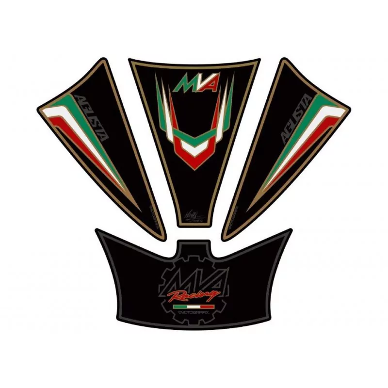 Motografix MV Agusta F3 675 / 800 3D Gel Tank Pad Protector TM003KA