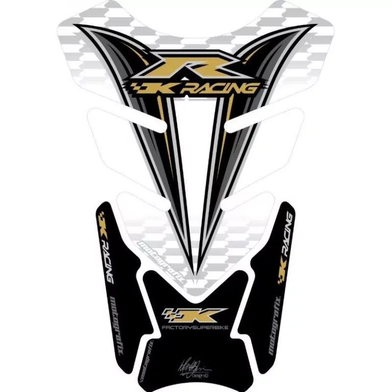 Motografix Kawasaki ZX- 6 / 7 / 10 R 3D Gel Quad Tank Pad Protector TK012S