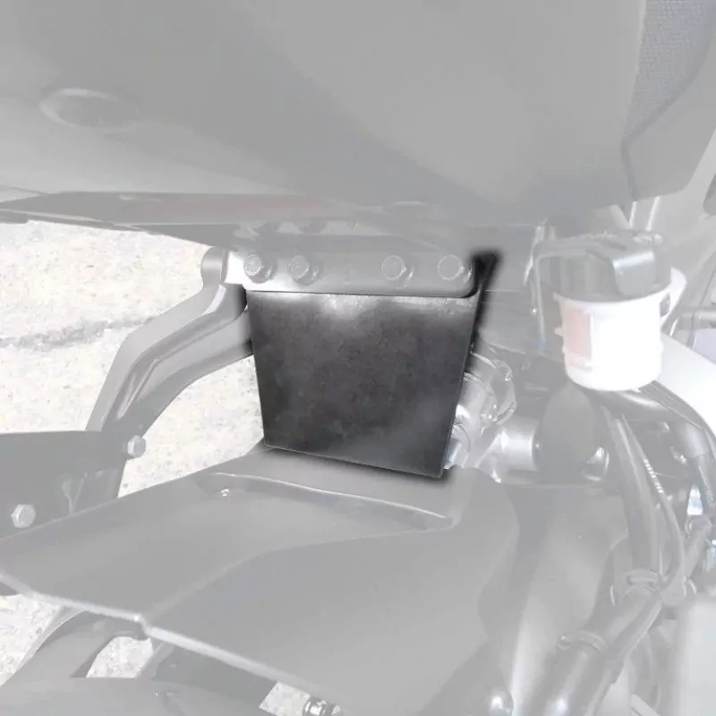 Pyramid Federbein Schutz Platte Schwarz Matt Yamaha Tracer 900 / GT 2018-2020 (mit Packtaschen)