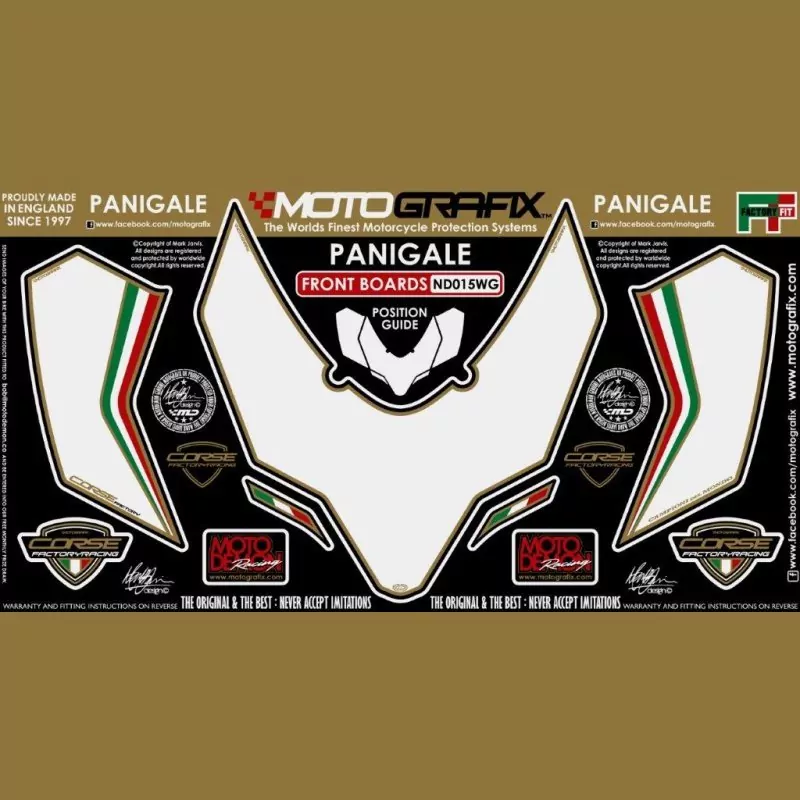 Motografix Steinschlagschutz vorn Ducati 899 / 1199 Panigale ND015WG