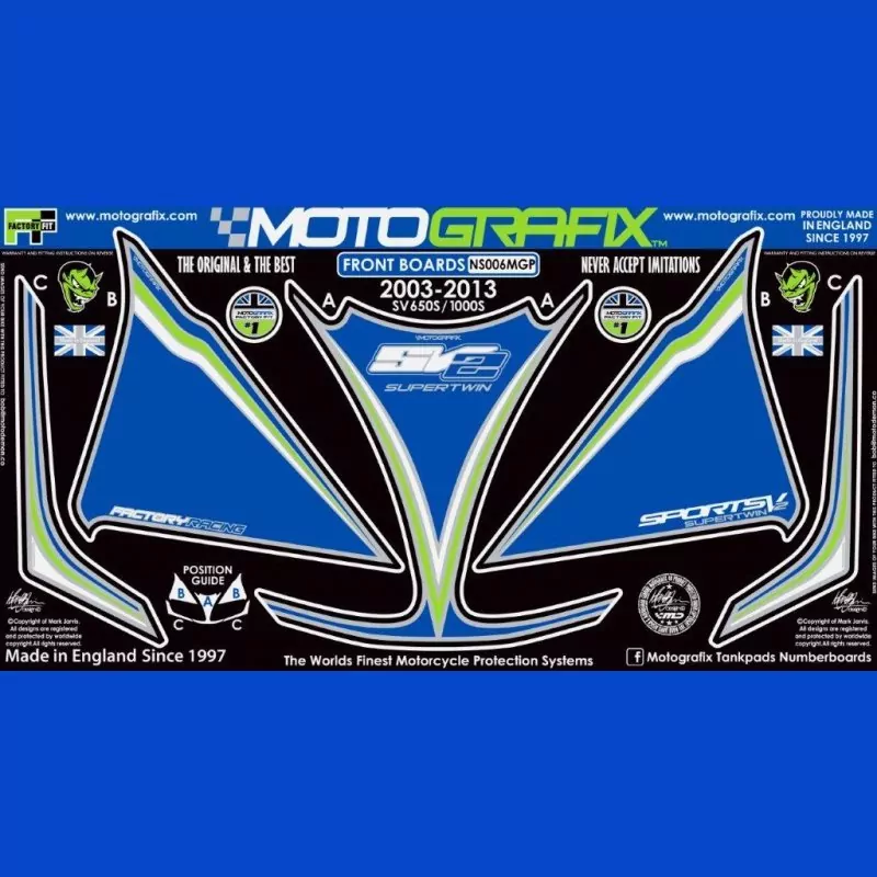 Motografix Steinschlagschutz vorn Suzuki SV 650 / 1000 NS006MGP 2003-2013