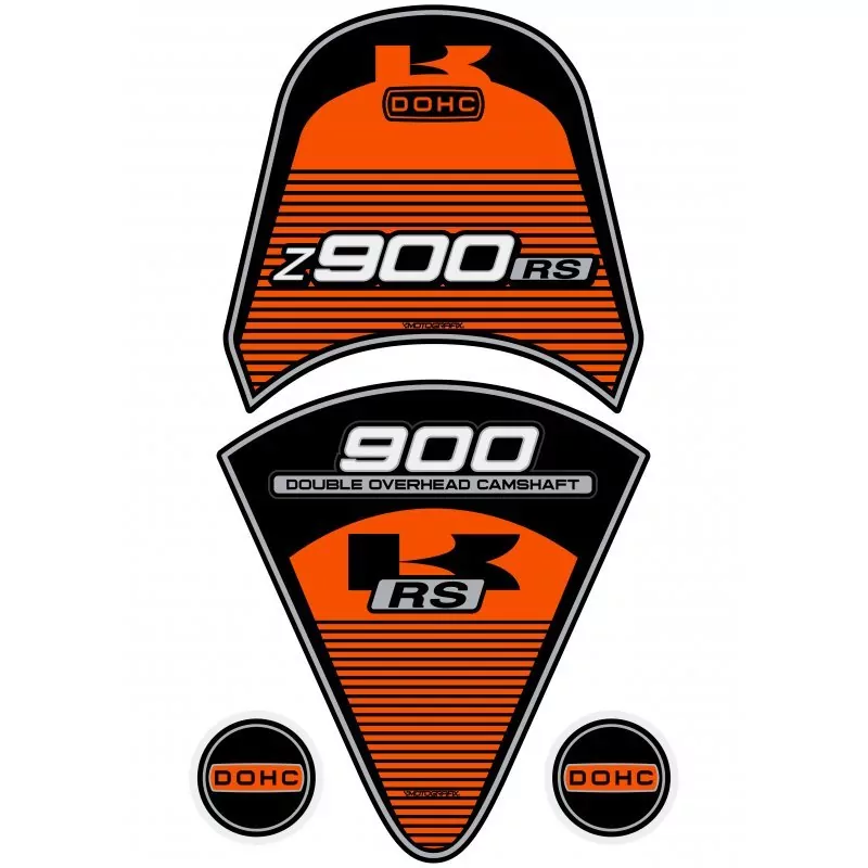 Motografix Kawasaki Z 900 RS 3D Gel Tank Pad Protector TK026O