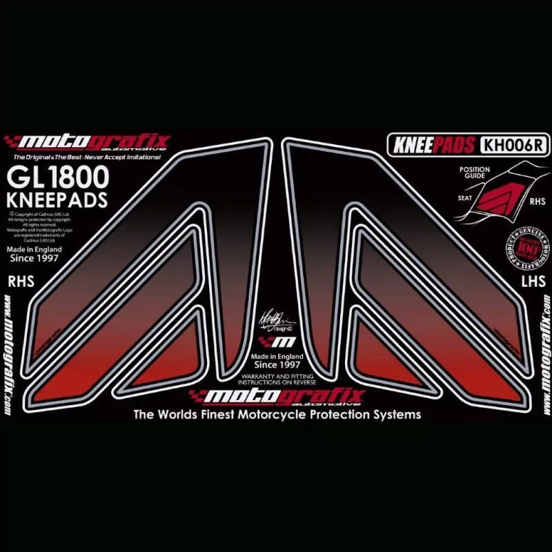 Motografix Tankschutz Knie Pads Honda GL1800 KH006R