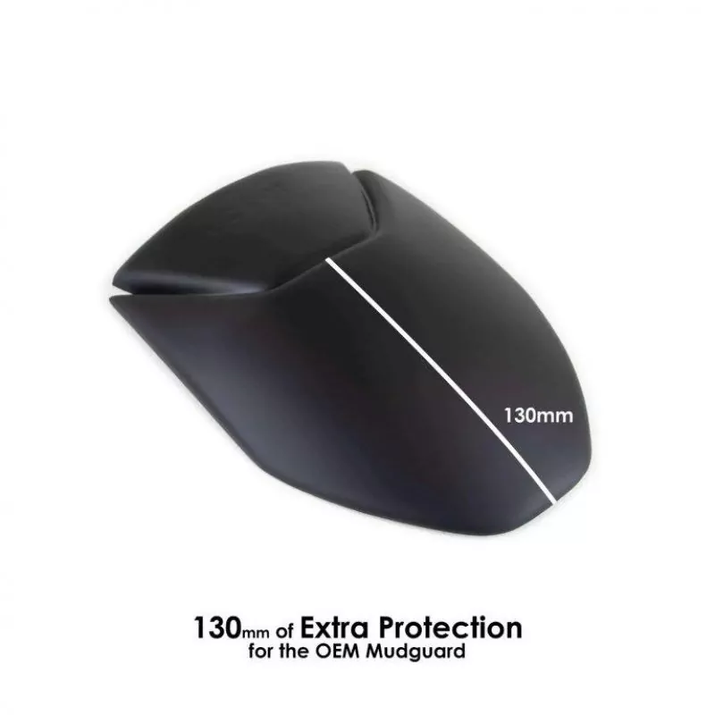 Pyramid Hinterradabdeckung Verlängerung Schwarz Matt KTM 125 / 390 Duke 2017-2023 / 390 Adventure 2020-