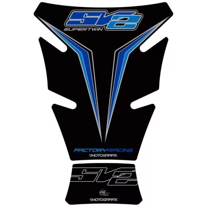 Motografix Suzuki SV 650 / 1000 Super Twin Red 3D Gel Tank Pad Protector TS028KB