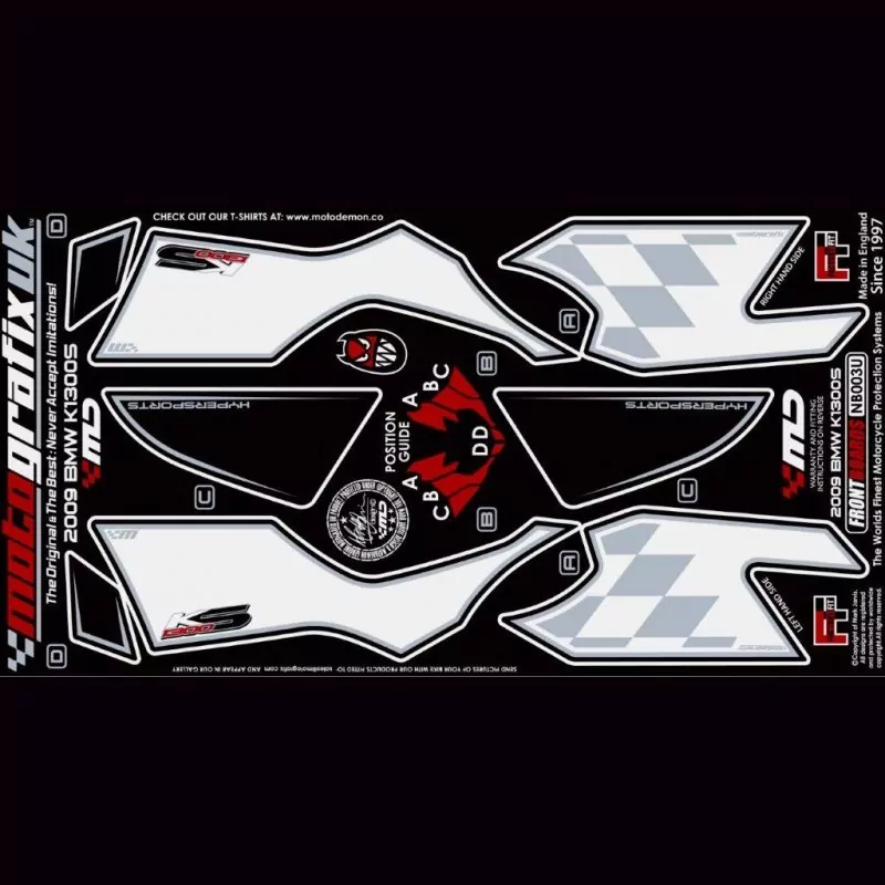 Motografix Steinschlagschutz vorn BMW K 1300 S 2009- NB003U