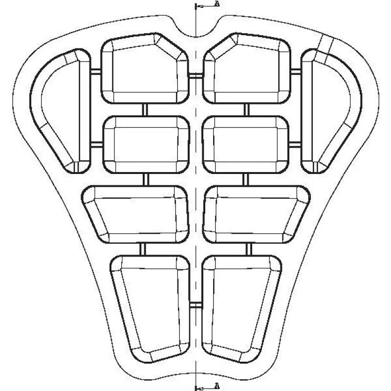 WILD ASS Comfort Touring Sitzkissen Driver Sport Lite / Air Gel / Classic Neoprene 31cm x 31cm x 5cm