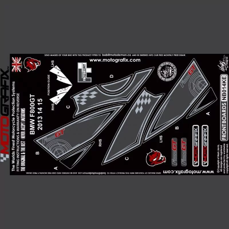 Motografix Steinschlagschutz vorn BMW F800GT 2013 - 2015 NB014KE