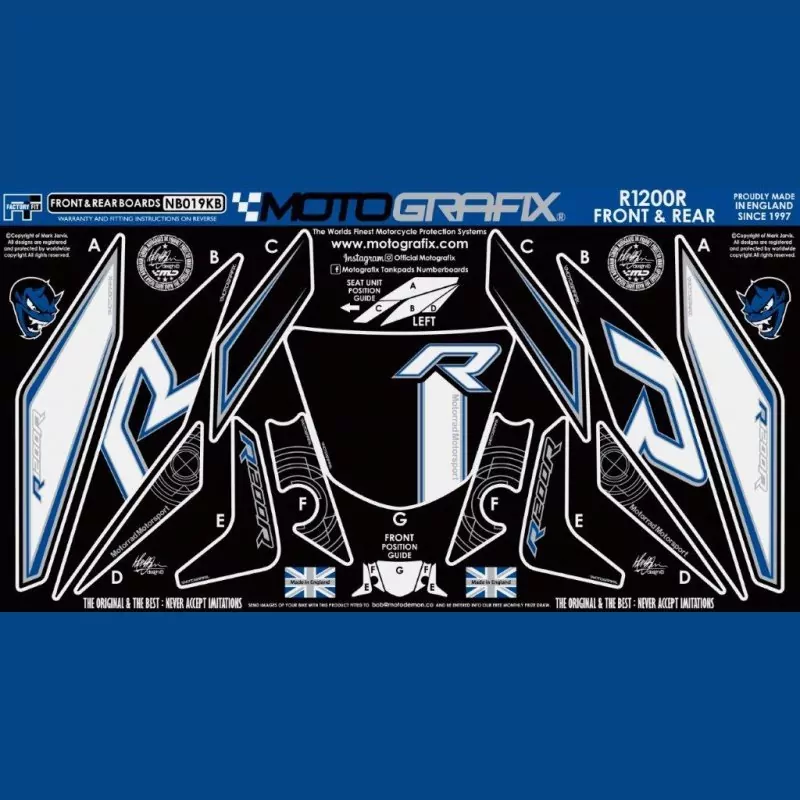 Motografix Steinschlagschutz vorn BMW R1200 R 2015 - 2018 NB019KB