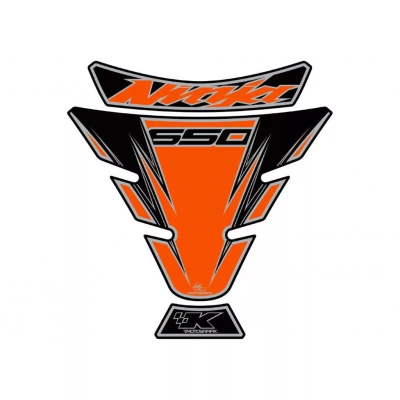 Motografix Kawasaki Ninja 650 Orange 3D Gel Tank Pad Protector TK018O
