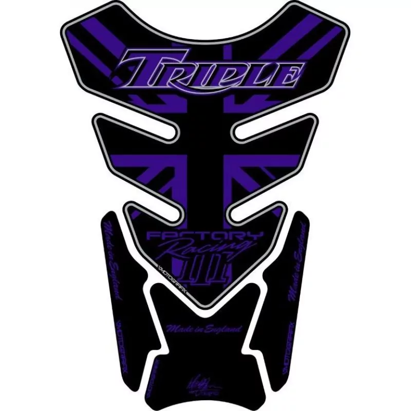 Motografix Triumph Triple Racing 3D Gel Tank Pad Protector TT014P