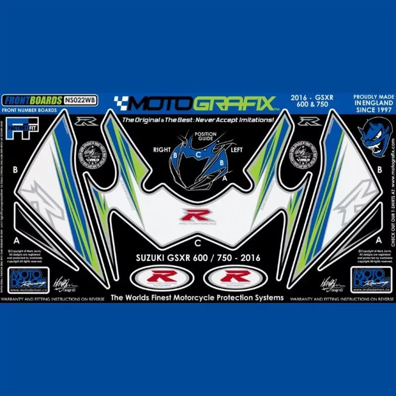 Motografix Steinschlagschutz vorn Suzuki GSX-R 600 / 750 2011- NS022WB