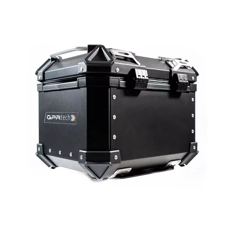 Topcase GPR TECH kompatibel mit Voge Valico 300 Rally 2022/2023 e5 TOPCASE ALPI-TECH 26 LT SCHWARZ Topcase aus Aluminium, schwar