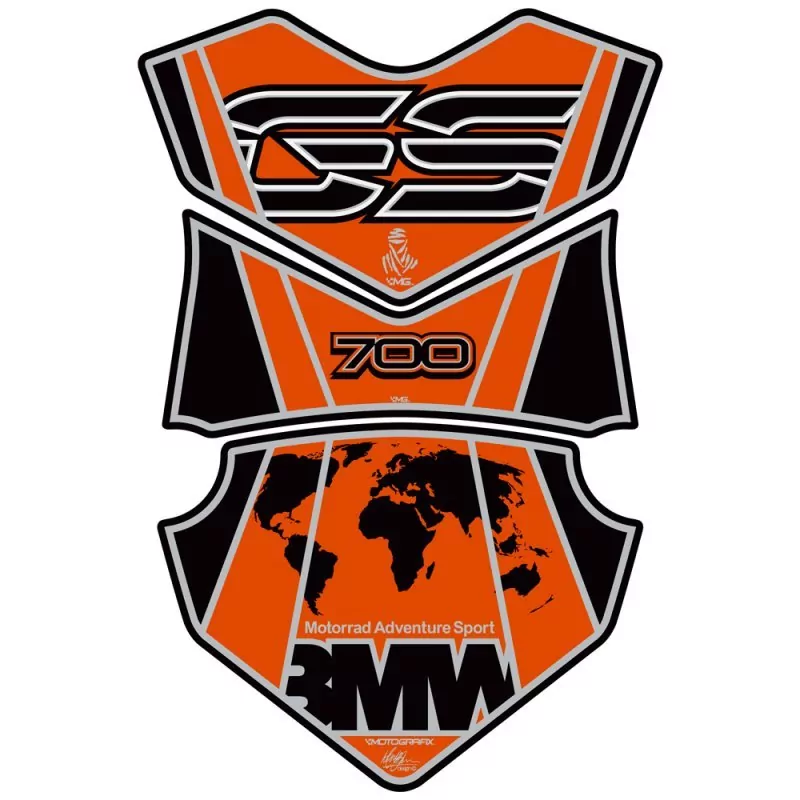 BMW F 700 GS 2013- Motografix 3D Gel Tank Pad Protector TB024O