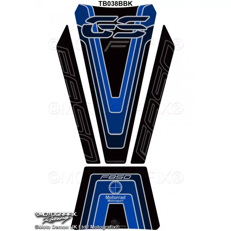 BMW F 850 GS 2018- Motografix 3D Gel Tank Pad Protector TB038BBK